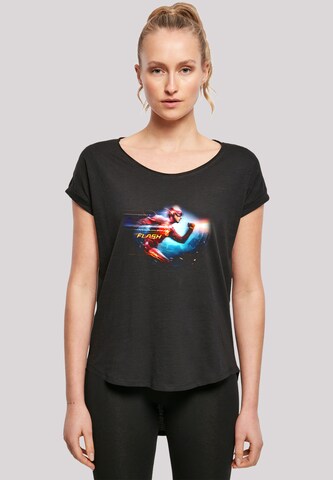 T-shirt 'DC Comics The Flash Sparks and Flash' F4NT4STIC en noir : devant