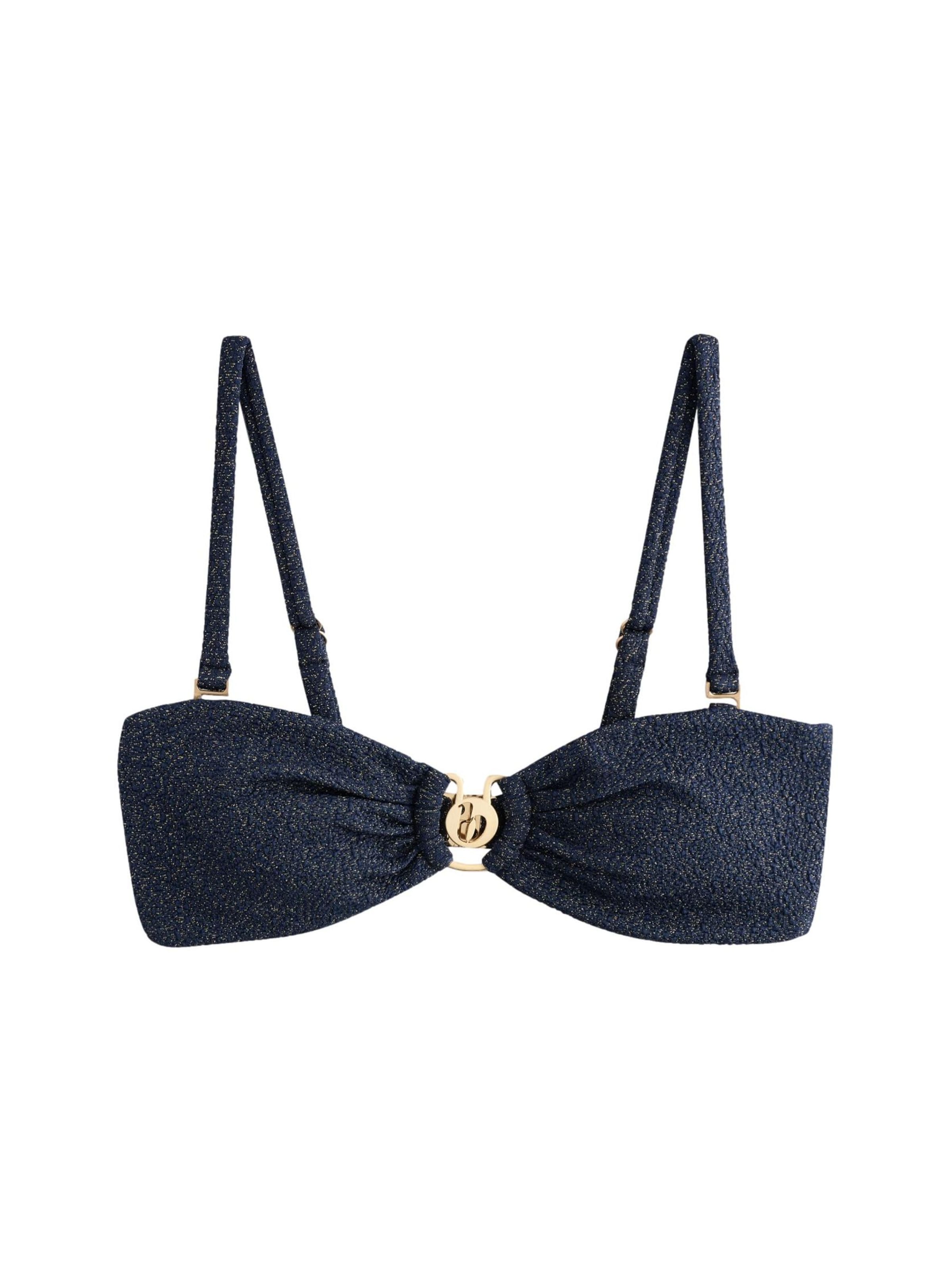 B by Ted Baker Бандо Верх бикини в Синий: спереди