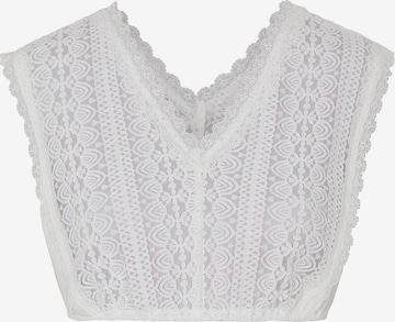 Blouse folklorique 'Walhalla' SPIETH & WENSKY en blanc : devant