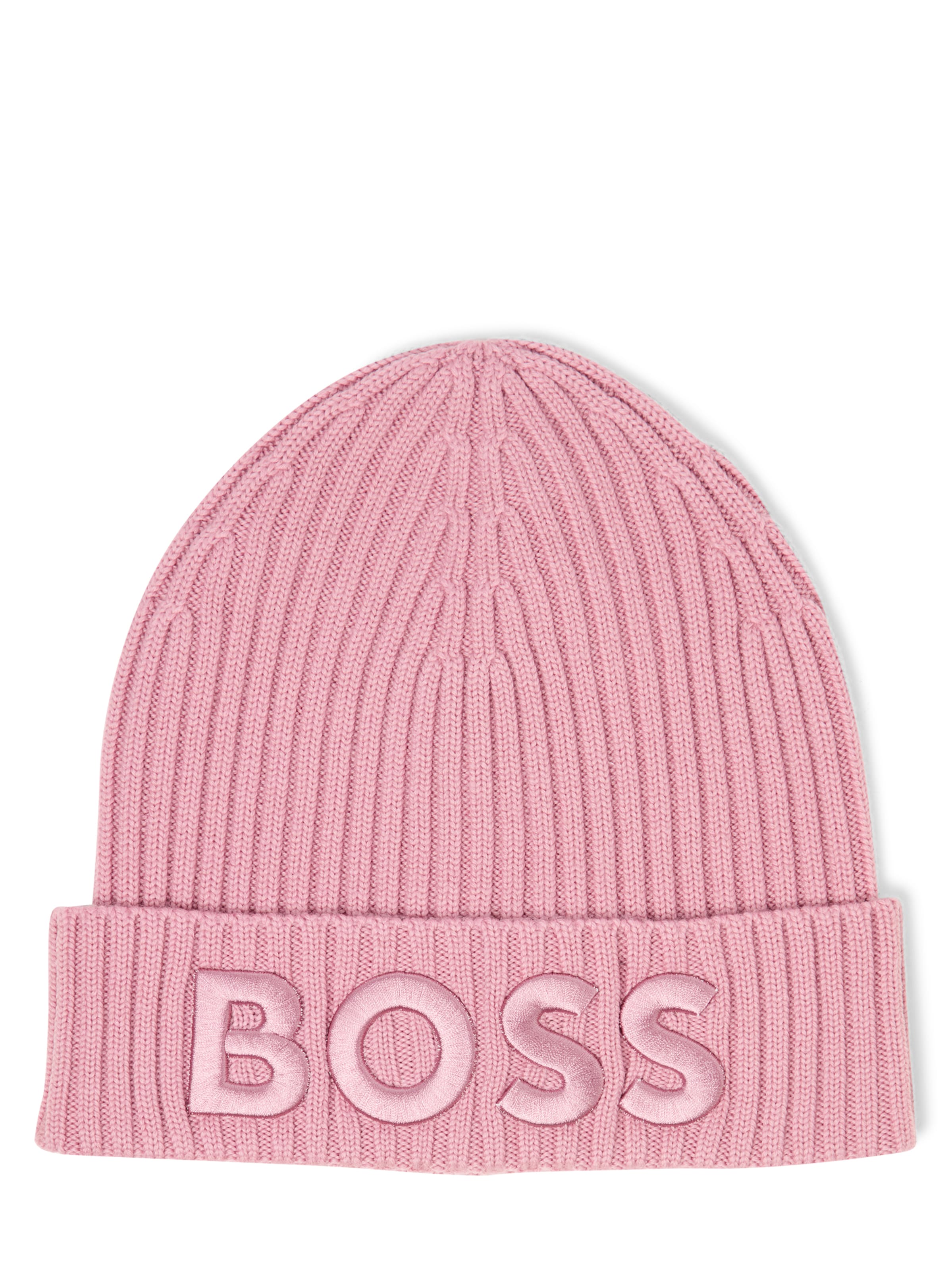 BOSS Beanie in Pink: front