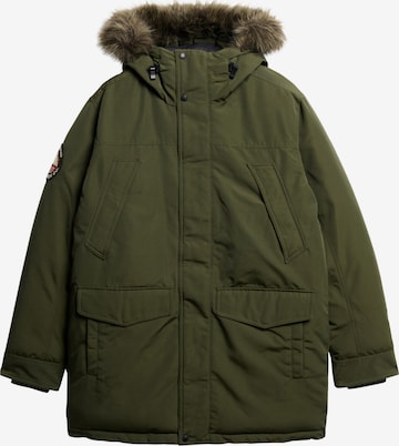 Superdry & Co Winter Parka 'Everest' in Green: front