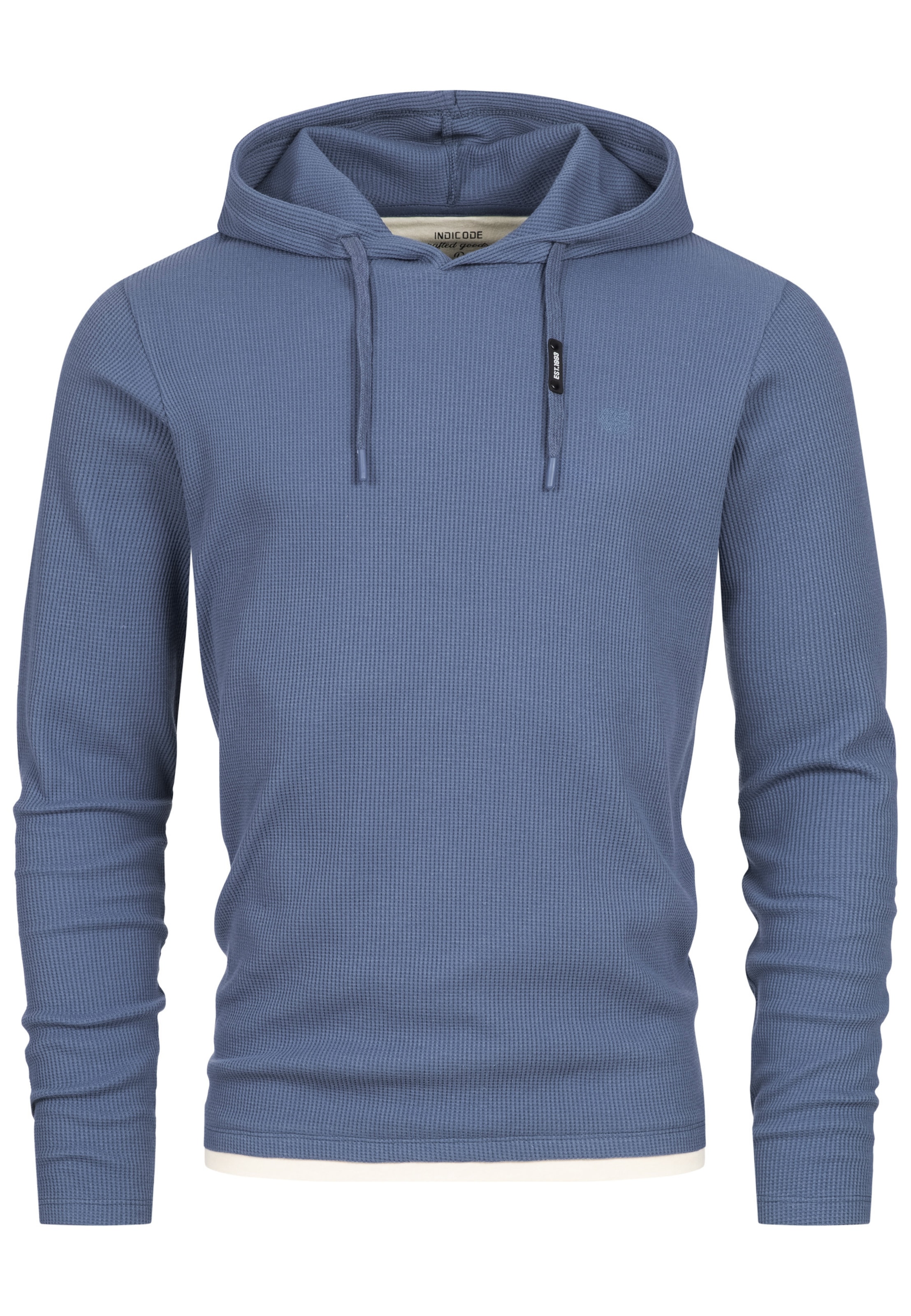 INDICODE JEANS Sweatshirt 'INMarto' in Blauw: voorkant