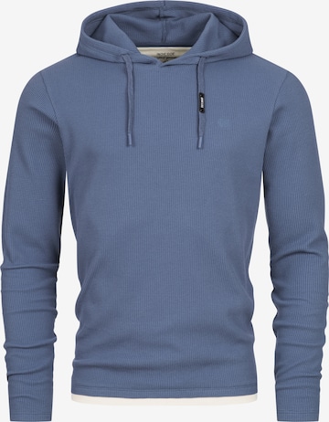 INDICODE JEANS Sweatshirt 'INMarto' in Blauw: voorkant