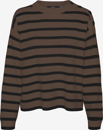 VERO MODA Pullover 'SABA' in Braun: Vorderseite