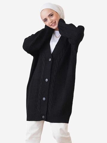 Cardigan Bigdart en noir : devant