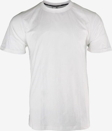 Qualle Shirt 'Basic Respekt' in White: front