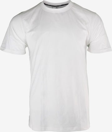 Qualle Shirt 'Basic Respekt' in White: front