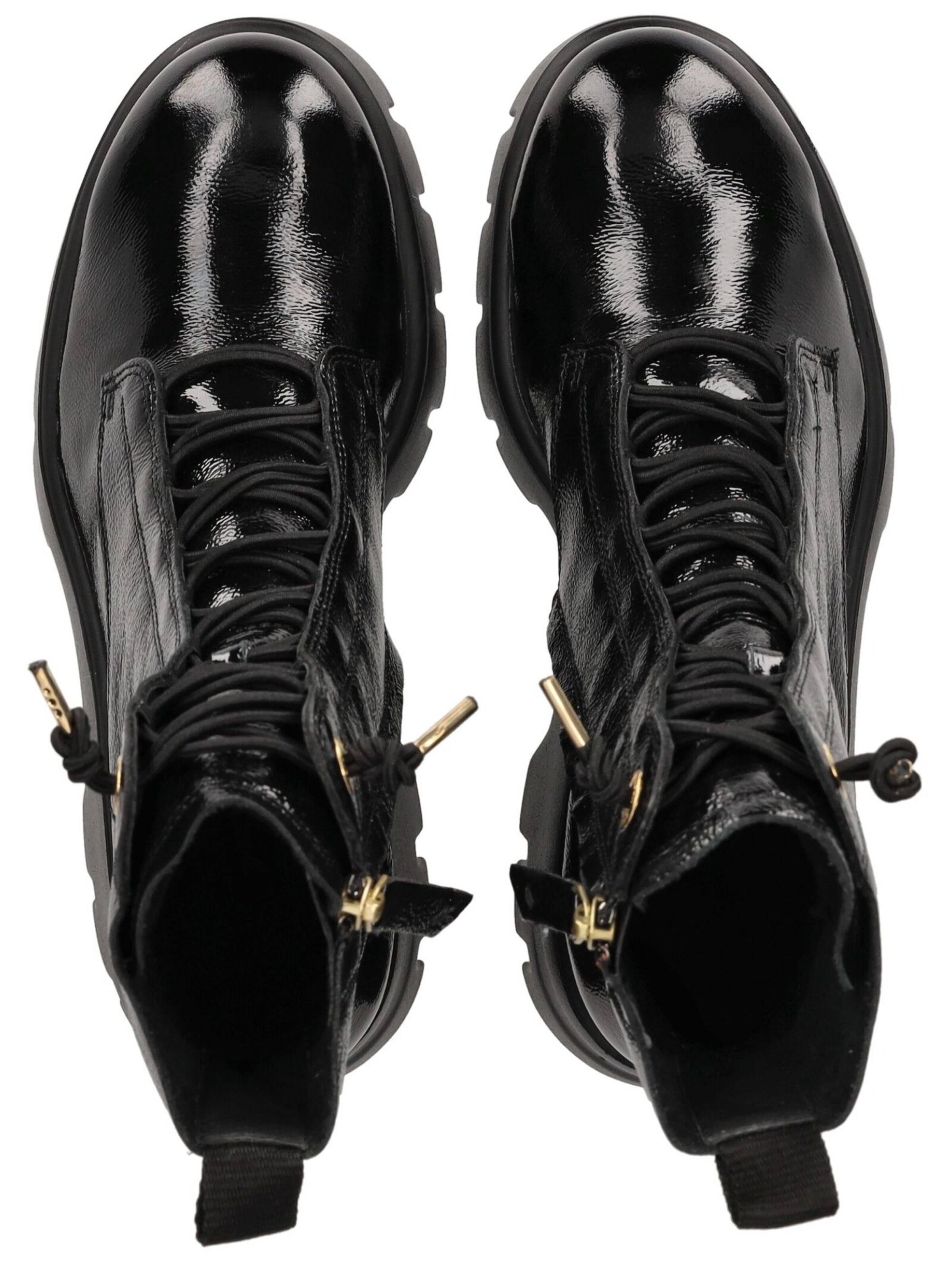 Paul Green Schnürstiefelette in Schwarz