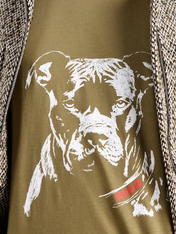 T-Shirt 'Dubrox' HUGO en vert