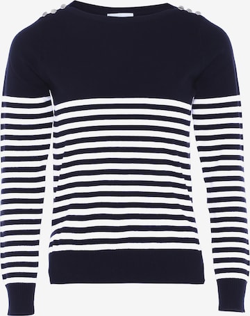 Pull-over usha BLUE LABEL en bleu : devant