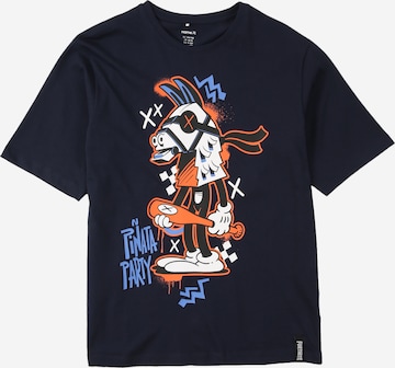 NAME IT Shirt 'NKMJEF FORTNITE' in Blauw: voorkant