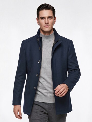 ALLTHEMEN Winterjas 'Winterkern' in Blauw: voorkant