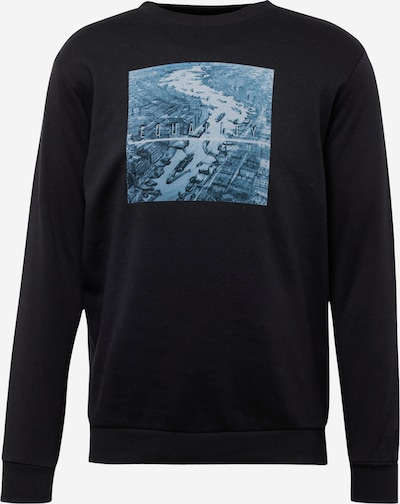 WESTMARK LONDON Sweat-shirt 'Equality' en bleu marine / bleu-gris / bleu clair / noir, Vue avec produit