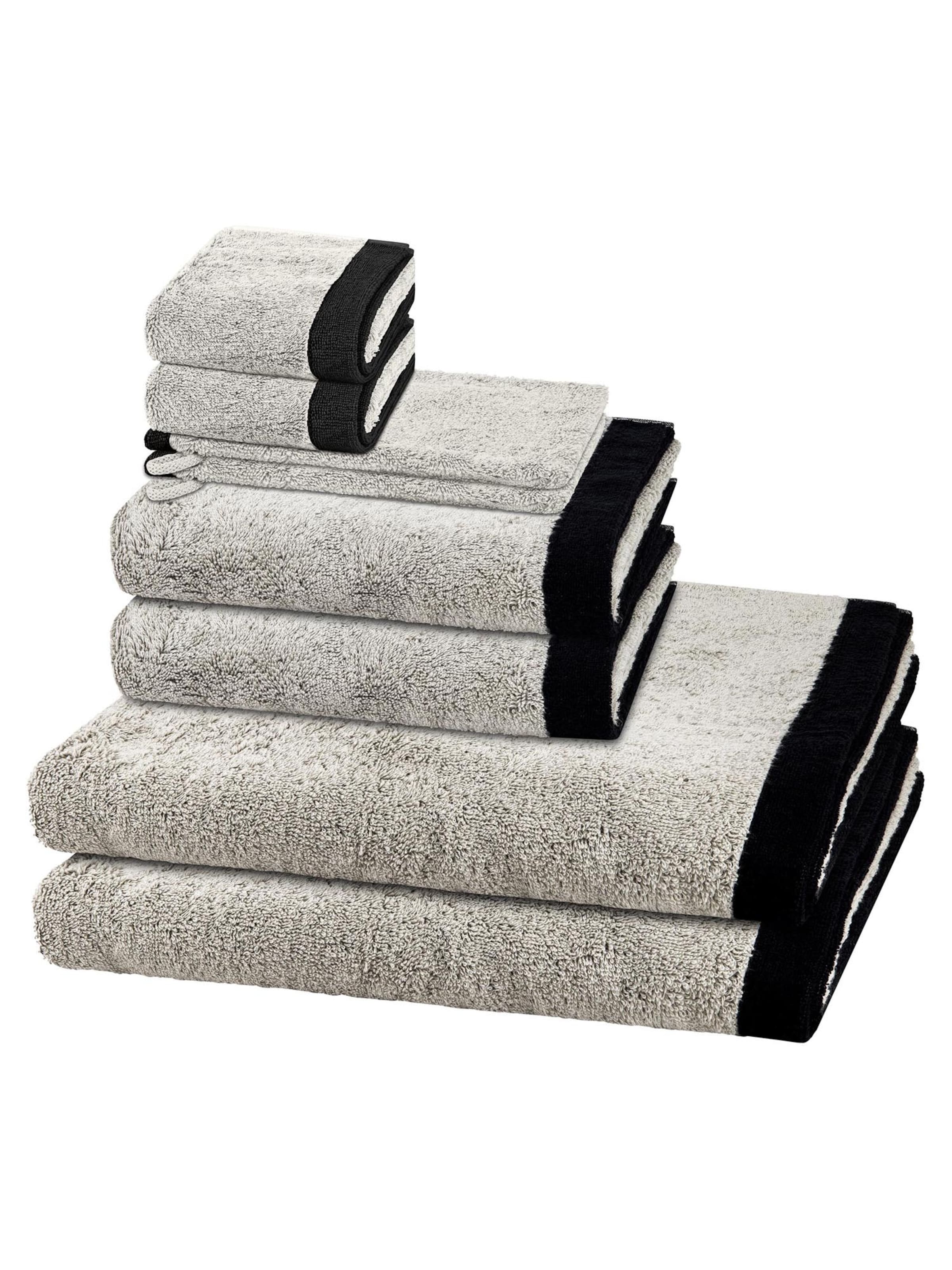 Cawö Towel 'Lifestyle Splash' in Grey: front