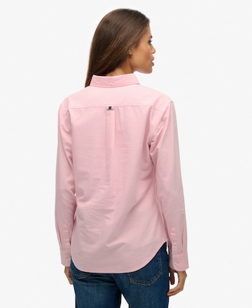 Superdry Blouse 'Oxford' in Roze