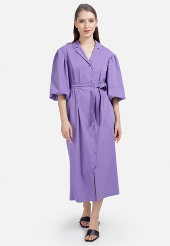 HELMIDGE Dress in Purple: front