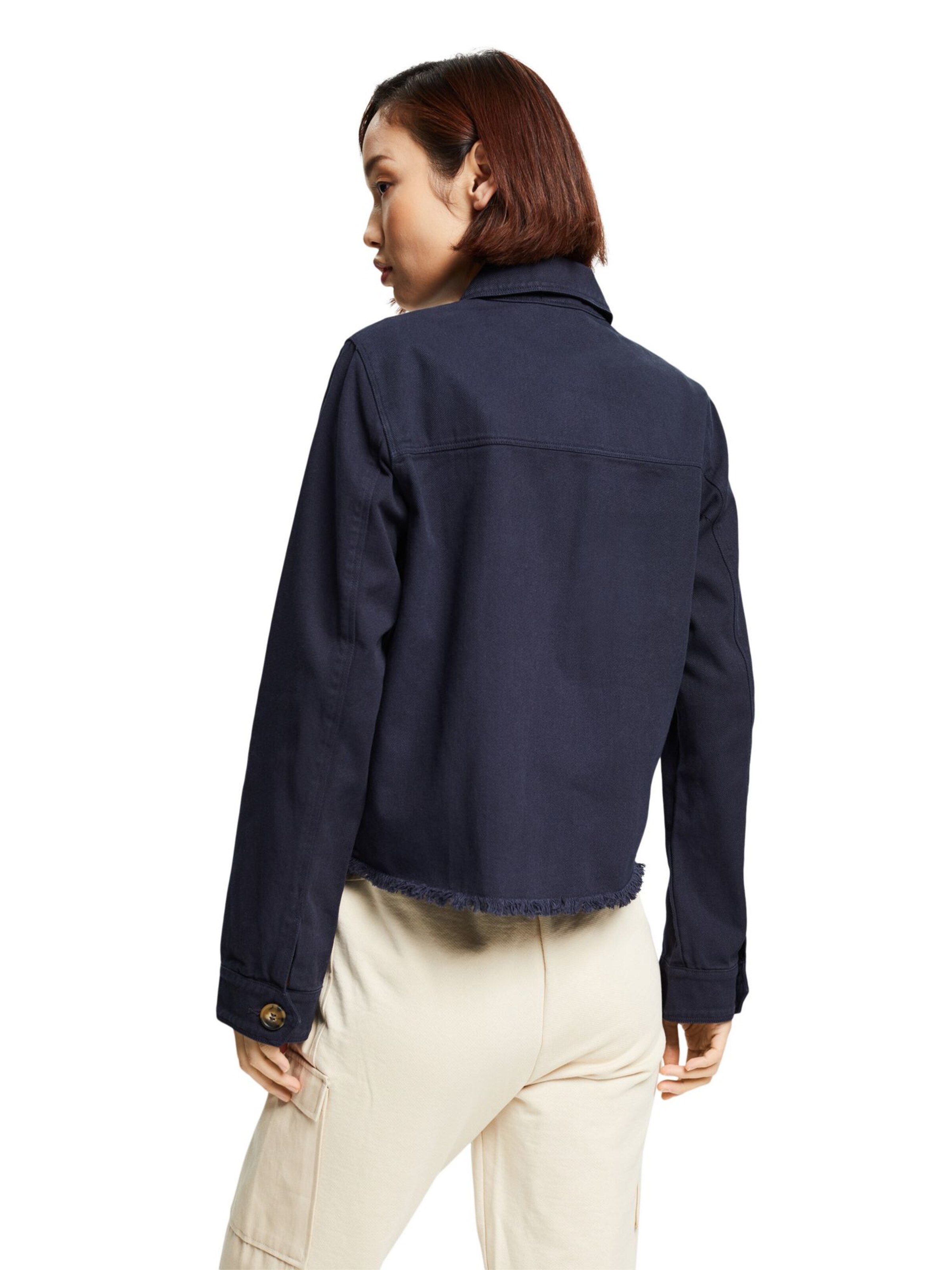 Frauen Jacken ESPRIT Übergangsjacke in Navy - MA83061 Frauen Jacken ESPRIT Übergangsjacke in Navy - MA83061