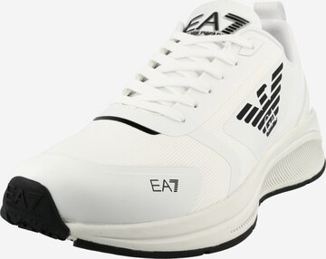 Chaussure de sport EA7 Emporio Armani en blanc : devant