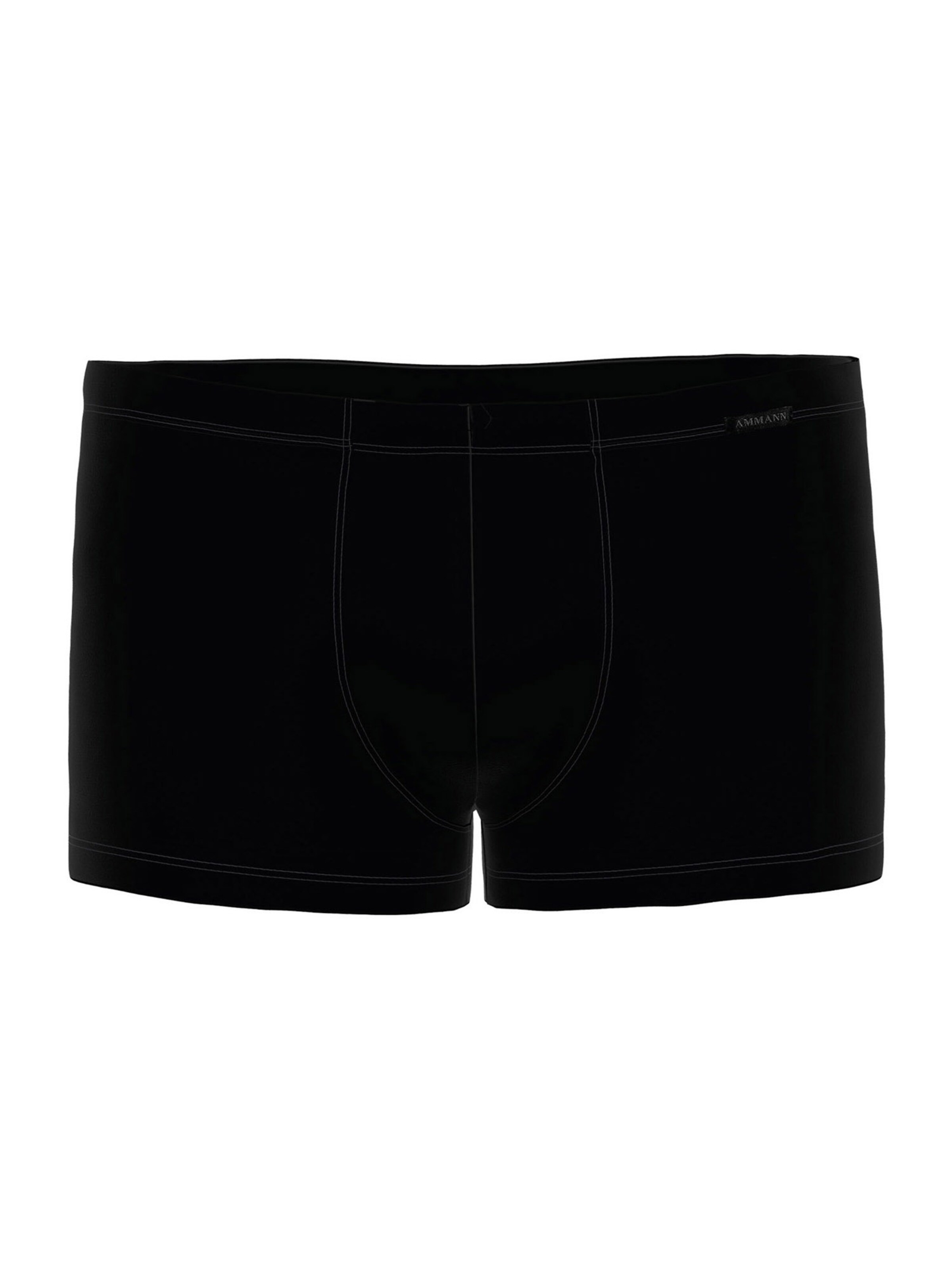 Ammann Boxer shorts ' Micro Modal ' in Black: front