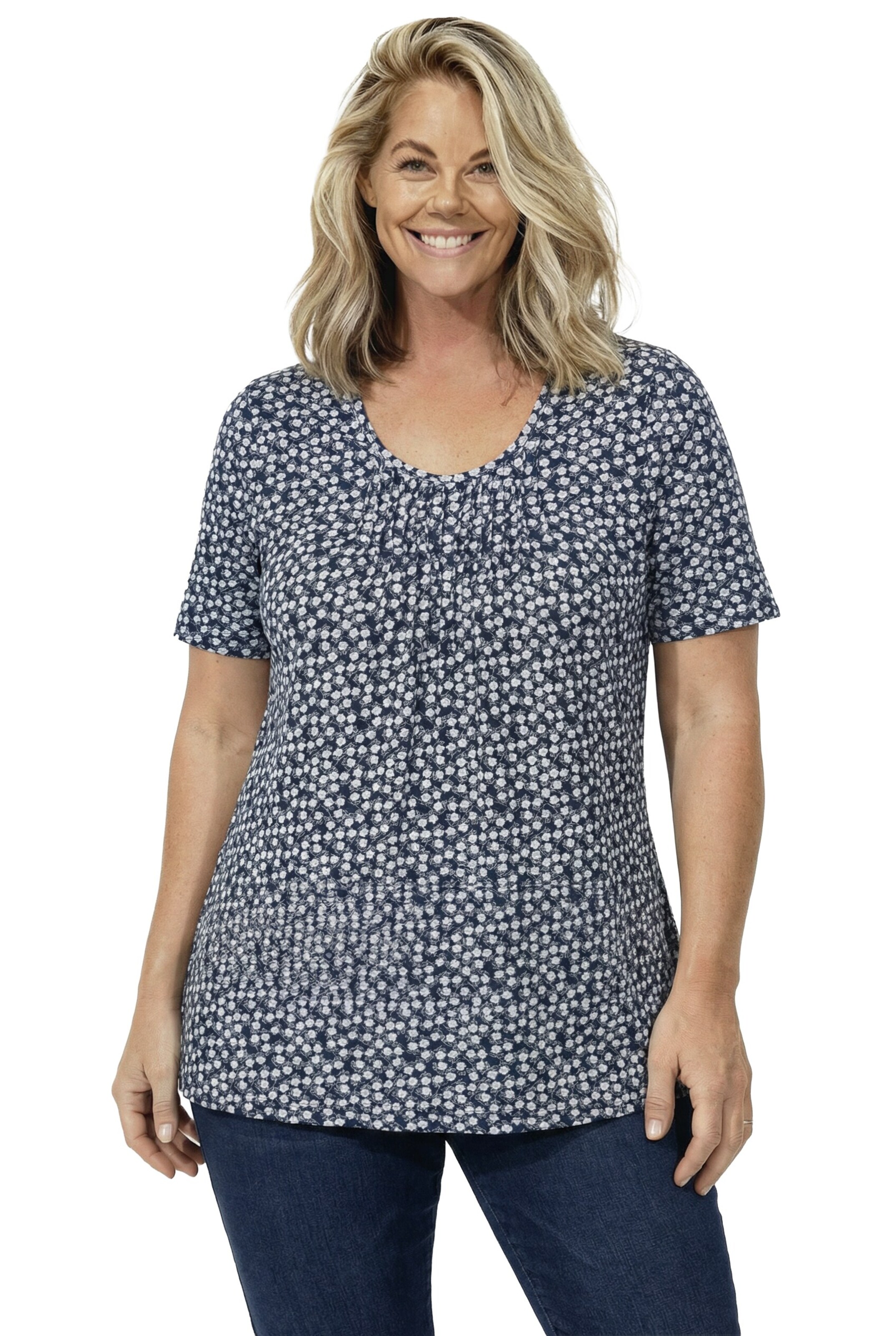 Ulla Popken Shirt in Blue: front