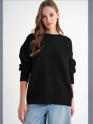 Pull-over MixRay en noir : devant