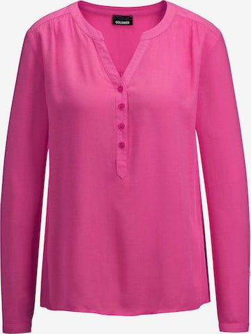 Goldner Bluse in Pink: Vorderseite