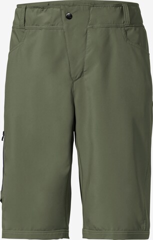 VAUDE Regular Outdoor Pants 'Ledro STS' in Green: front