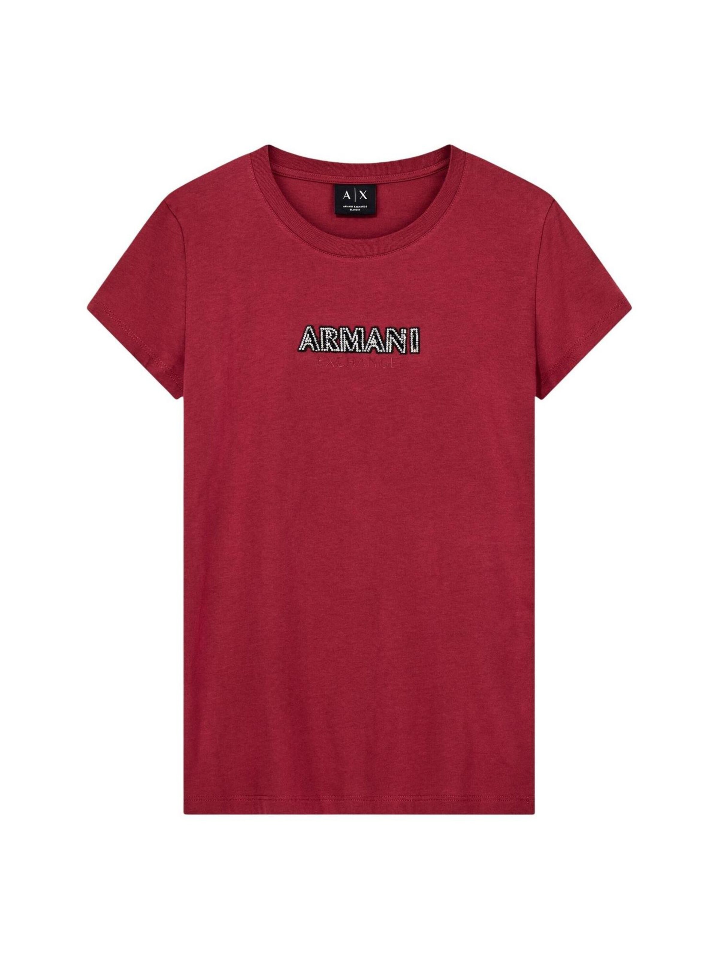 Maglietta 'XW002550 AF10356' di ARMANI EXCHANGE in rosso: frontale