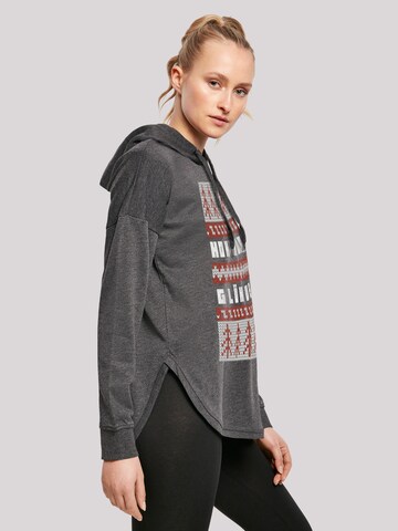 F4NT4STIC Sweatshirt 'Ho Ho Hol mir Glühwein Weihnachten' in Grijs