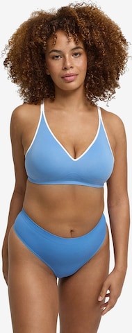 cfab (formerly creamy fabrics) - Sujetador 'Lined Comfort Push-Up BH' en azul: frente