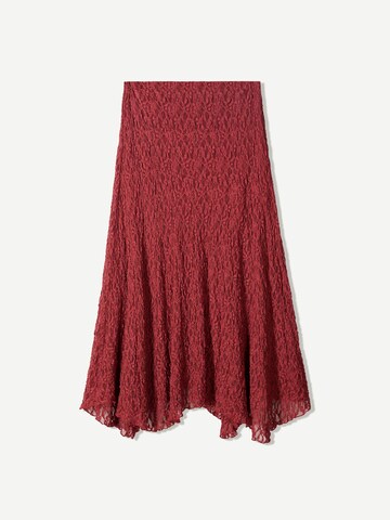 Jupe Bershka en rouge