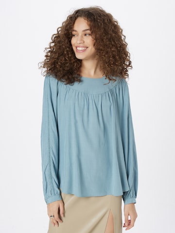 COMMA Blouse in Blauw: voorkant