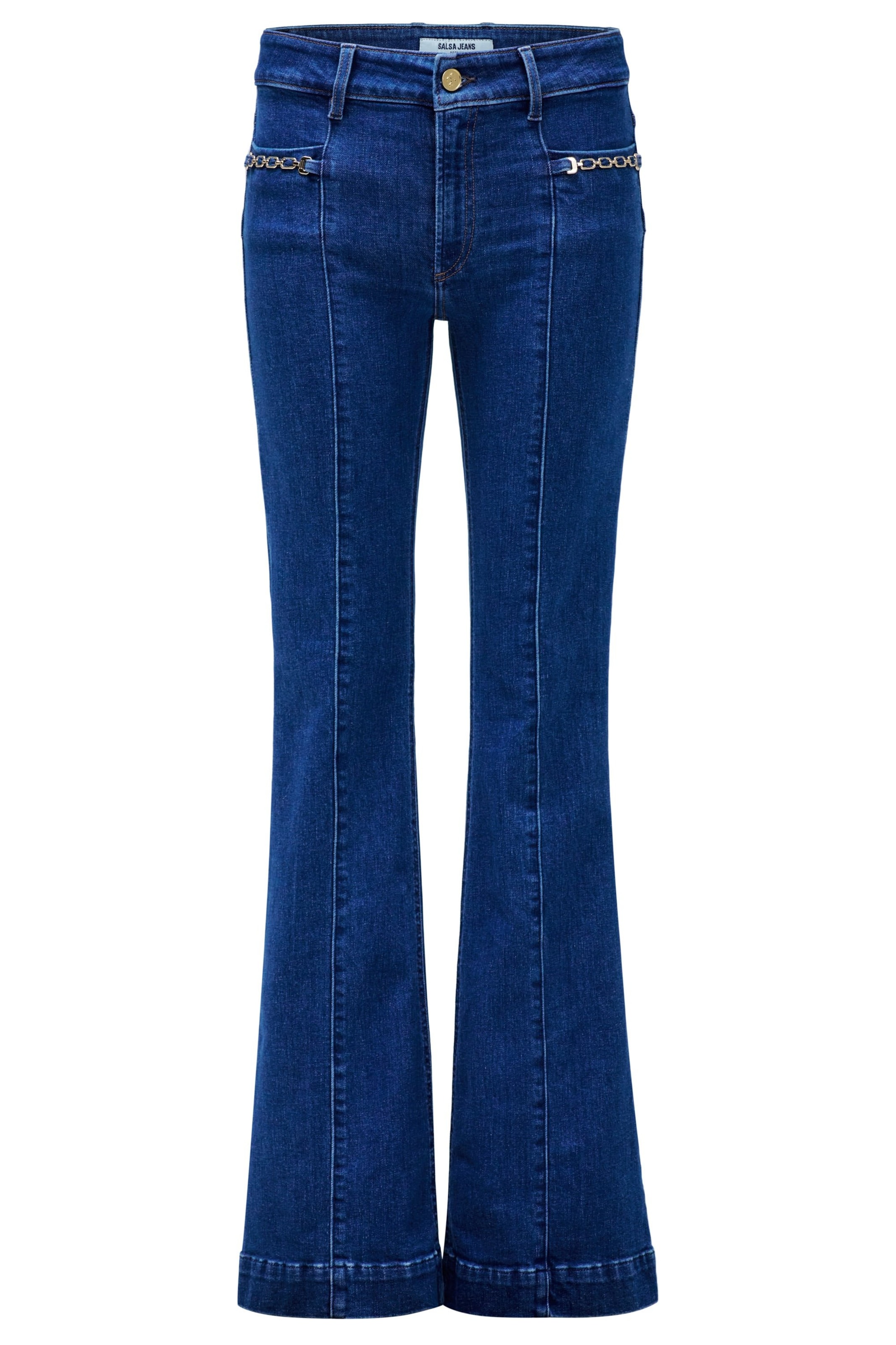 Salsa Jeans Flared Jeans 'Destiny' in Blauw: voorkant