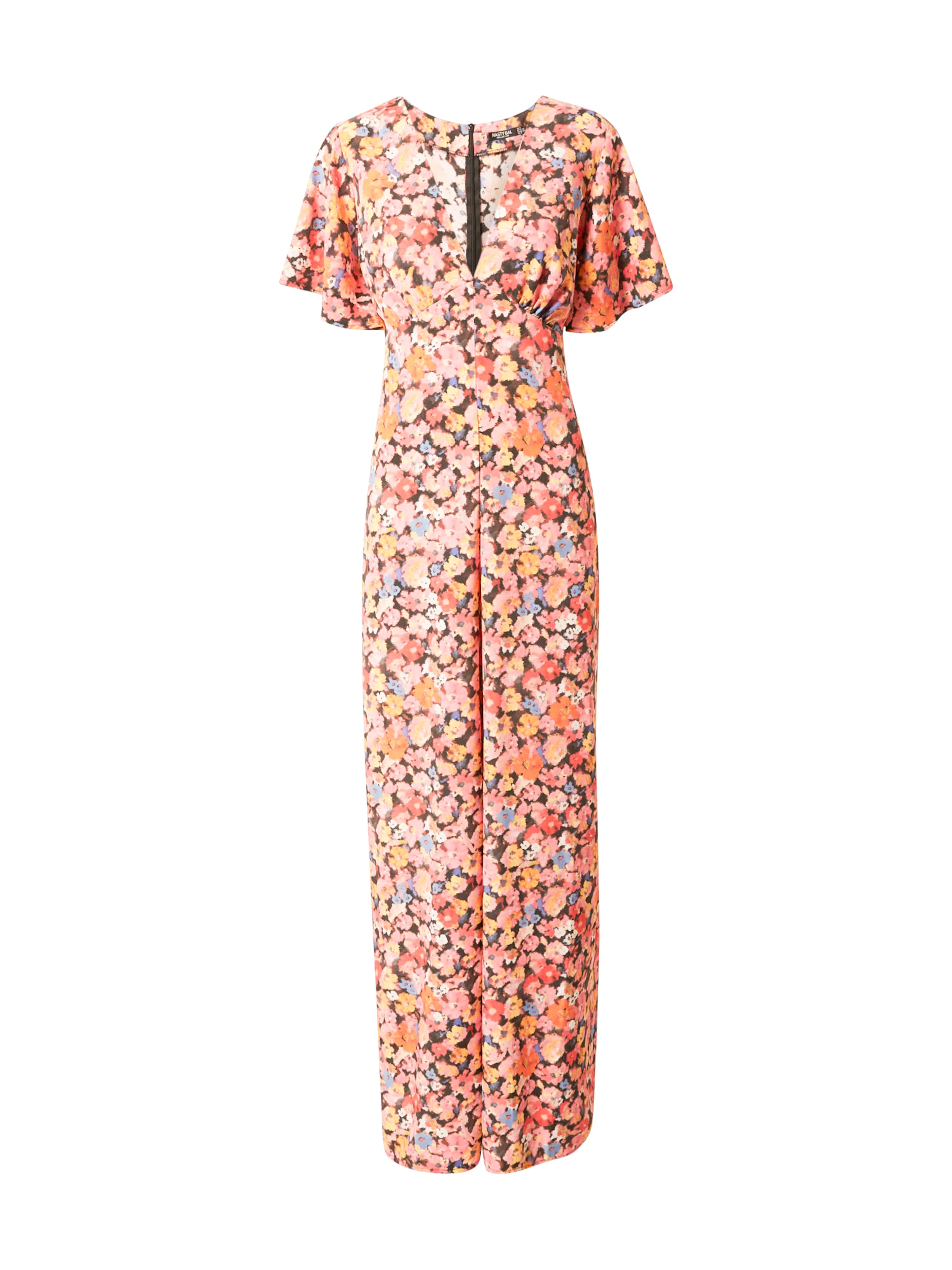 Tuta jumpsuit 'Ditsy' di Nasty Gal in rosa: frontale