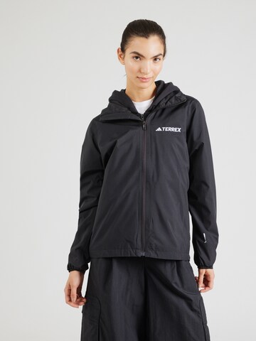 ADIDAS TERREX Outdoor Jacket 'Essentials' in Black: front