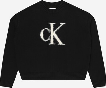 Calvin Klein Jeans Pullover in Schwarz: predná strana