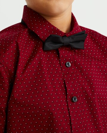 WE Fashion Regular fit Button Up Shirt in Red