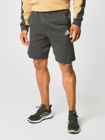 ADIDAS PERFORMANCE Regular Sports trousers in Black: front