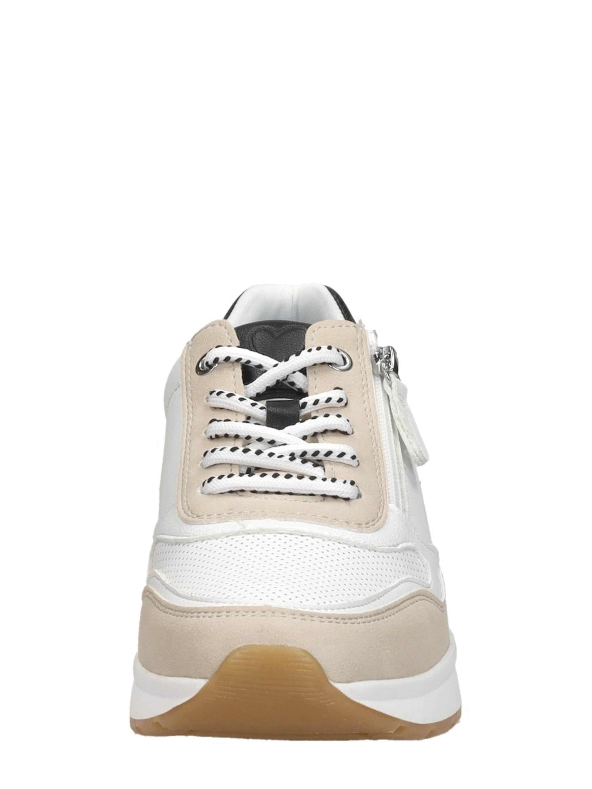 MARCO TOZZI Sportieve veterschoen 'Sneakers Laag' in Beige