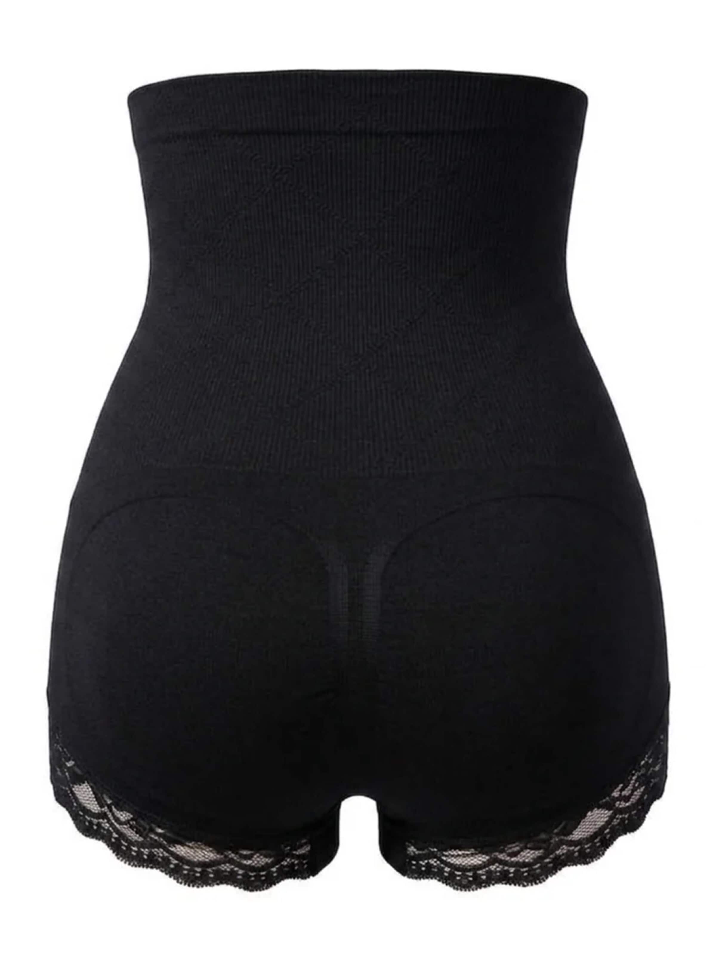 Shapetape Shapingbroek 'Corrigerende High Waist Slip met Kant' in Zwart