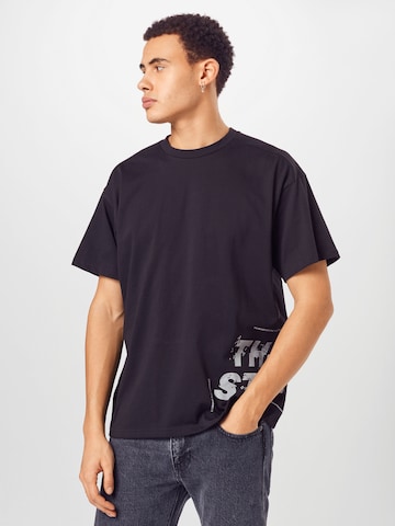 ADIDAS PERFORMANCE Skinny Performance Shirt 'World' in Black: front