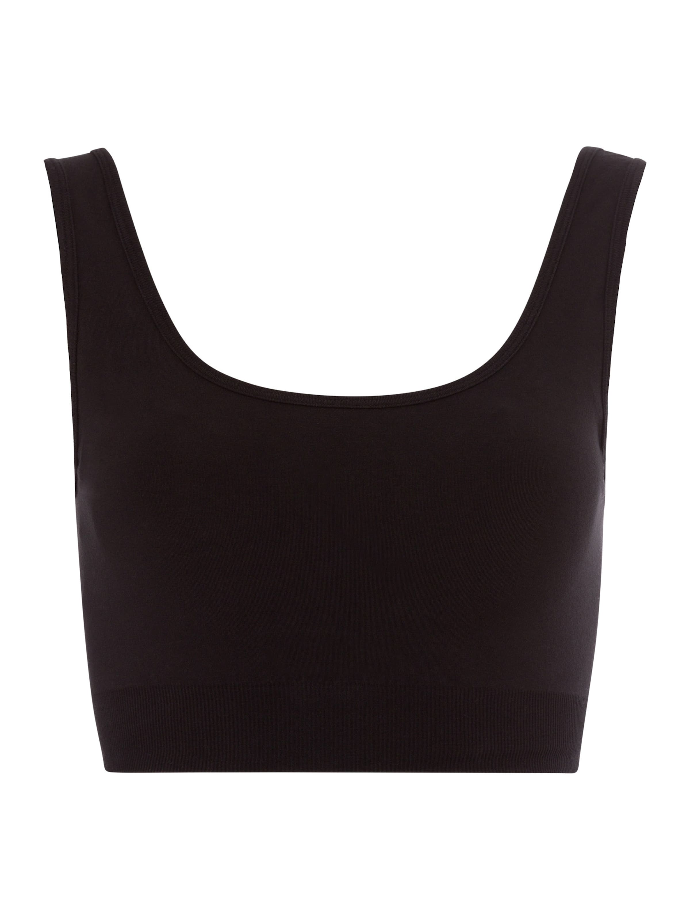 Bustier Soutien-gorge de sport Les Lunes en noir : devant