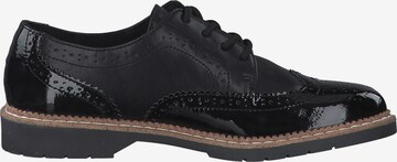 Pantofi cu șireturi de la s.Oliver pe negru