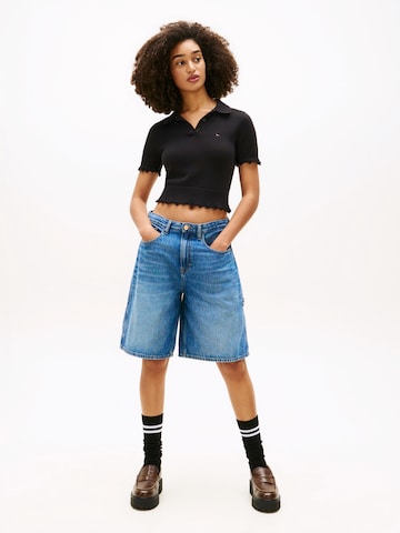 Tommy Jeans Trui 'LETTUCE' in Zwart