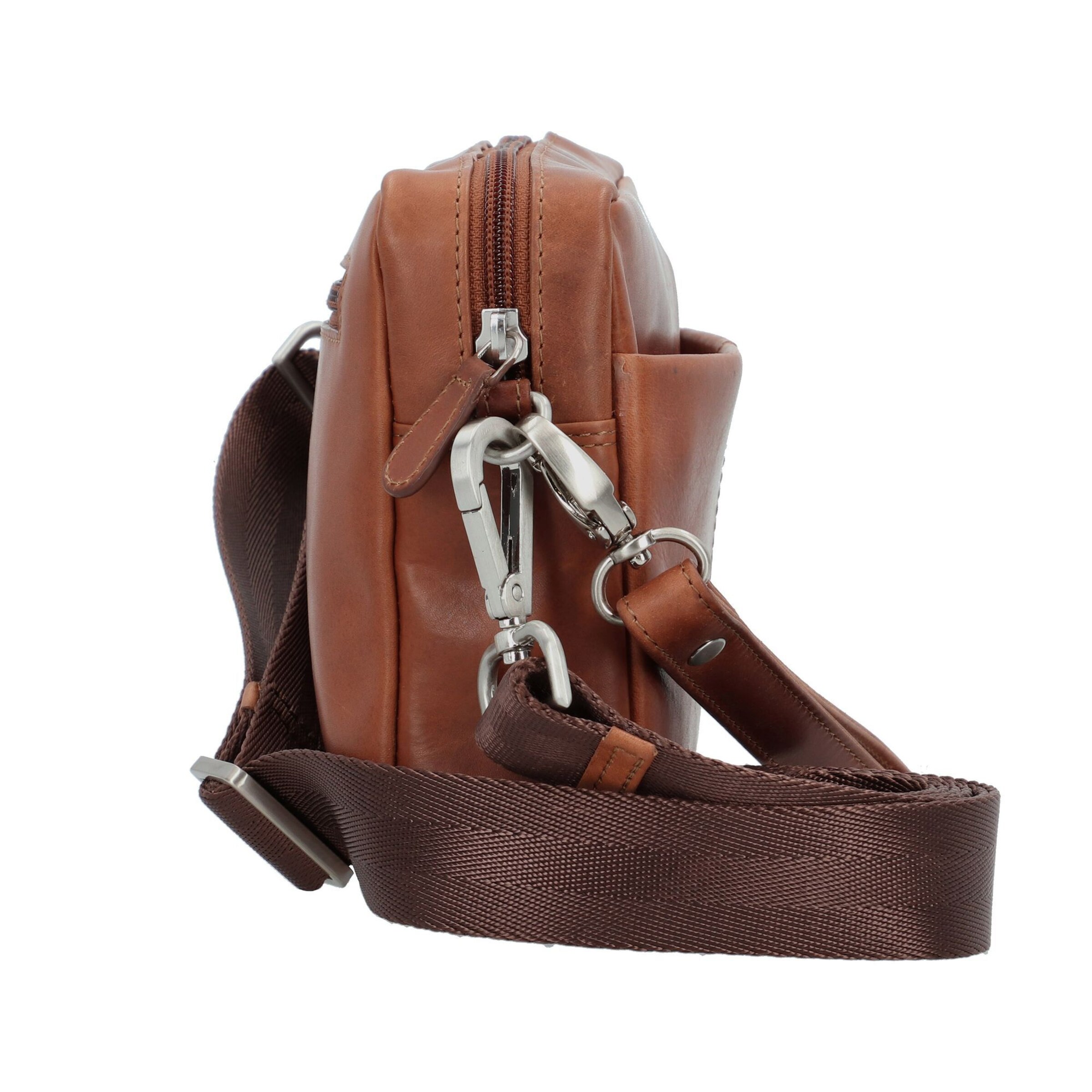 Esquire Crossbody bag 'Dallas' in Brown