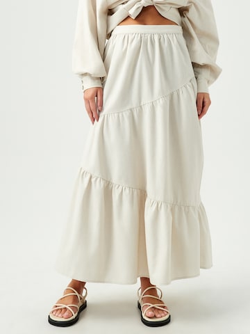 St MRLO Rok 'EVANS' in Beige: voorkant