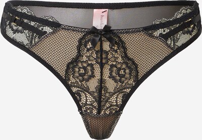 Tanga 'Sierra' Hunkemöller pe negru, Vizualizare produs