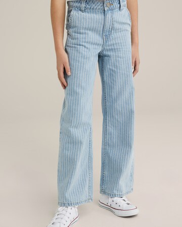 WE Fashion Wide Leg Jeans i blå: forside