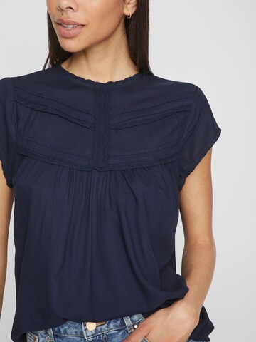 VILA Bluse in Blau