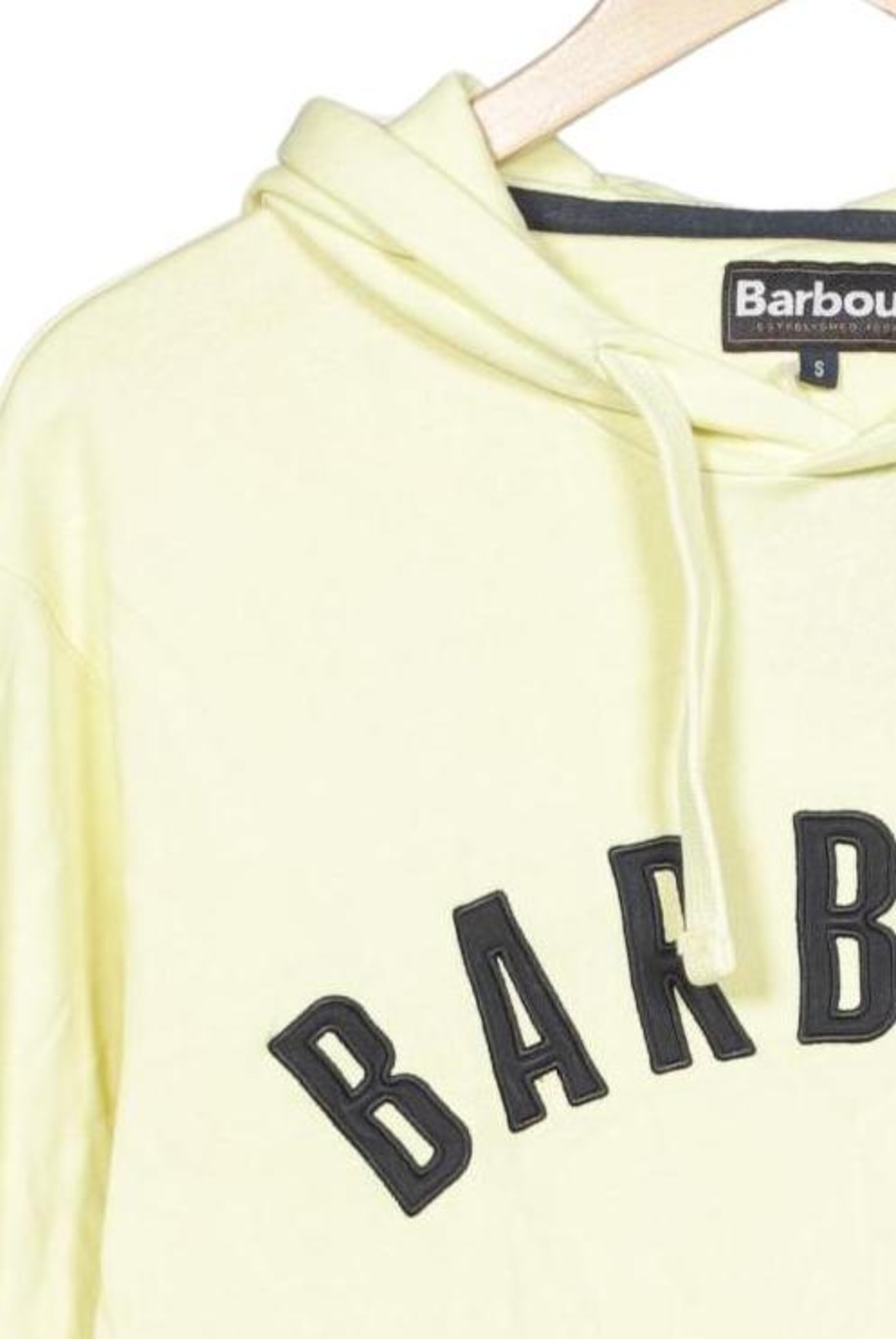 Barbour Kapuzenpullover S in Gelb